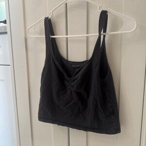 American Eagle Outfitters Women's Black and Grey Vest